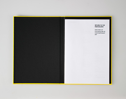 Book design | Return to the Postcolony.