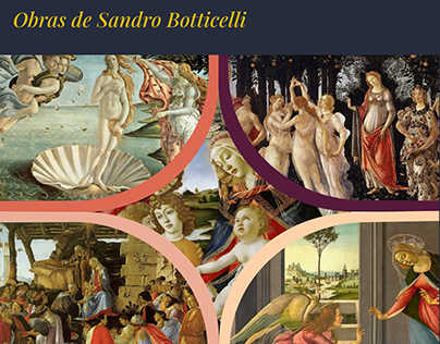 Obras de Sandro Botticelli (Diseño Digital)