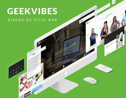 Diseño de sitio web GeekVibes