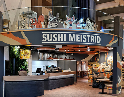 Sushi Meistrid mural 2