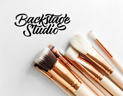 Backstage Studio logo for a makeup artist