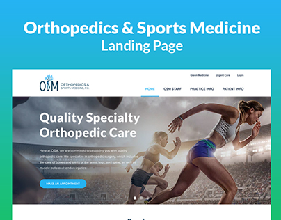 Orthopedics Landing Page