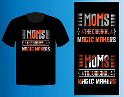 Mother's Day typography t-shirt design in illustretor
