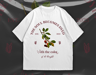 "The soul becomes dyed" t-shirt design