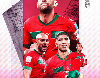 Moroccan Team Poster Design