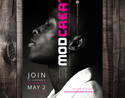 Event Poster: ModCreative. John F. Kennedy University.