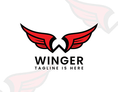 Winger – Wings Logo – W logo - Visual identity