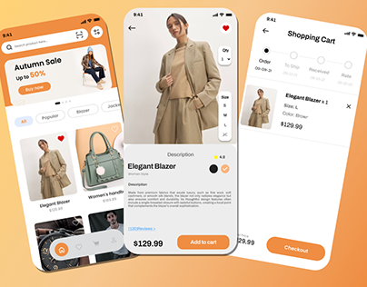 PlanetoMart - A Fashion Shop App Design