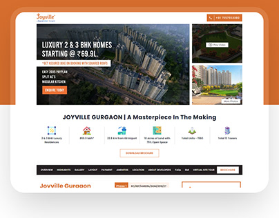 Website design of Joyville client.