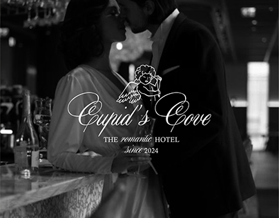 Brand identity for the romantic hotel. Cupid's Cove