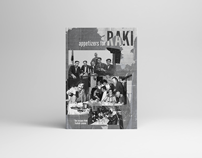 "appetizers for RAKI", cookbook design, 2024.