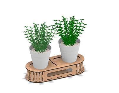 Plant stand for laser cutting