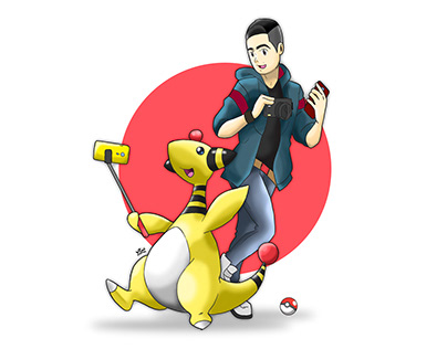 Pokémon Trainer Illustration