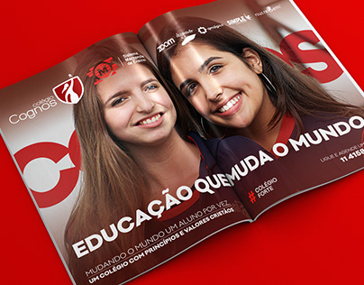 Anúncio página dupla - Colégio Cognos Revista Valoriza