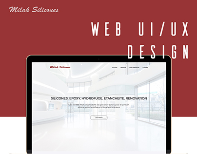 Web UI/UX design - Milak Silicones Luxembourg