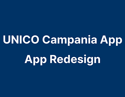 App Redesign - UNICO Campania App
