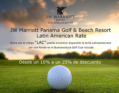 E CARDS JW MARRIOT. Panamá Golf & Beach Resort