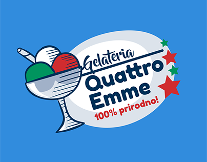 Gelateria Quattro Emme Logo Design Solutions