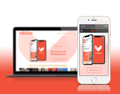Vouch Dating App - Landing Page Design