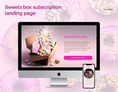 Sweets Box Subscription Landing Page