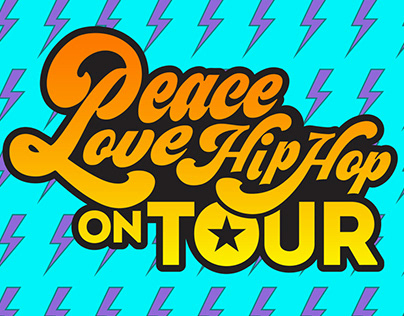 Peace Love Hip Hop ON TOUR logo Design