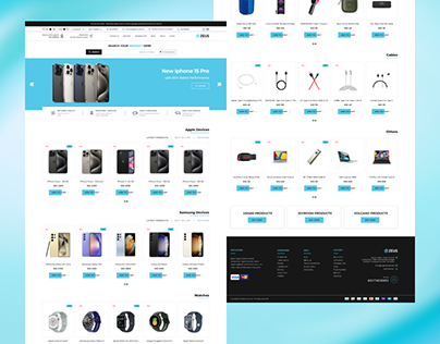 ZEUS Mobile Shop Website Landing Page