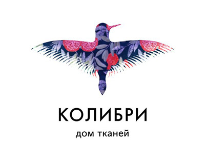 Logo for house of fabrics "Hummingbird"
