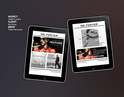 Tablet Campaign Microsite
