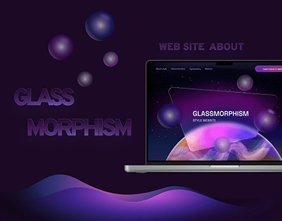 Website about glassmorphism