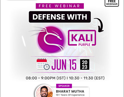 Free Webinar for Defense with Kali Purple
