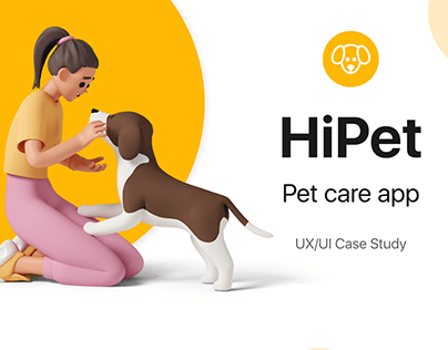 UX/UI Case Study. Pet care app