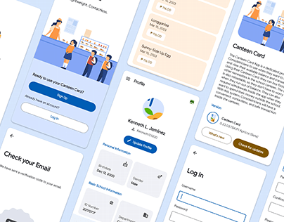 Canteen Card Version 1.0 Apricot (Mobile App UI)