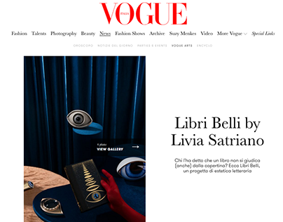 LIBRIBELLI for Vogue.it