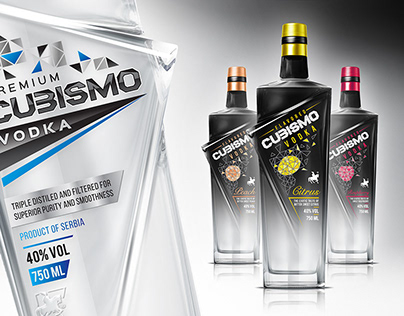 Cubismo Bottle&Label Design