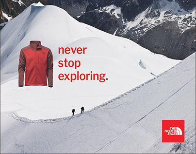 north face ad - mountain