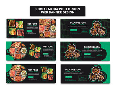 Web banner design/social media post design