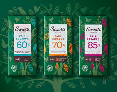 Packaging design for Sarotti Fair Ecuador