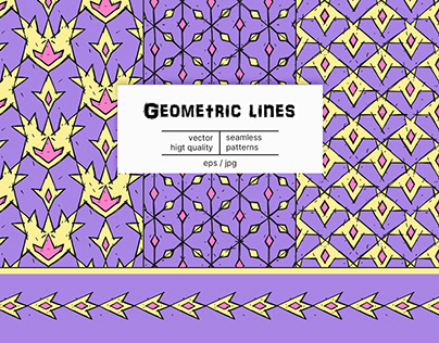 Geometric lines. Patterns design