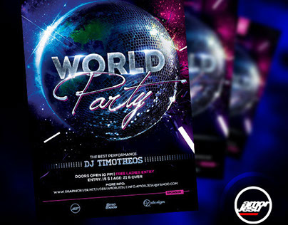 World Party Flyer Template