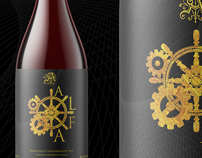 Alfa - Wine Label