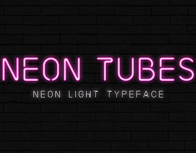 Neon Tubes - Neon Light Font