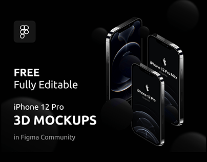 iPhone 12 Pro Fully Editable Mockups Free Download