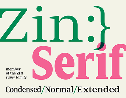 Zin Serif (+ Free Demo)