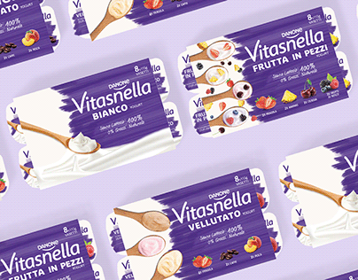 Project thumbnail - Danone Vitasnella Yogurt- Rebrand