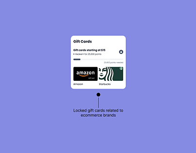 UI Card for Gift Cards