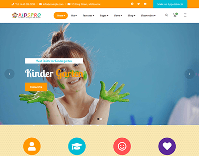 Kinder-Garden e-learning- Website