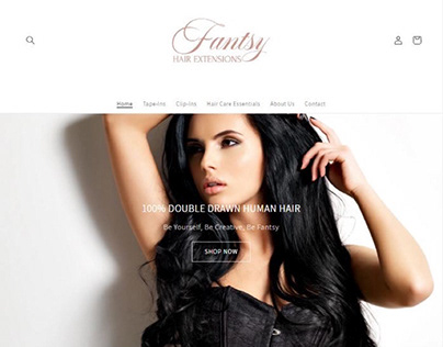 Project thumbnail - Fantsy Hair Website