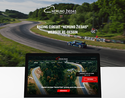 Racing circuit "Nemuno Žiedas" website Re-design