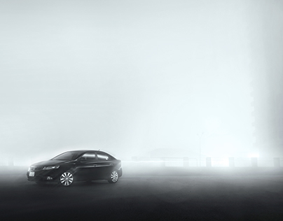 Foggy night / automotive photography