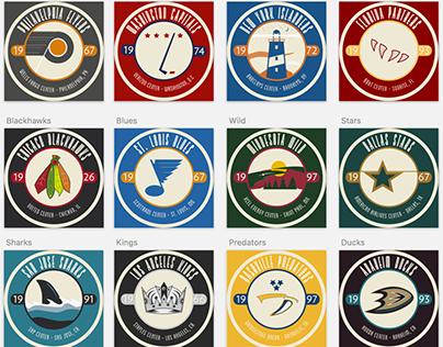 Vintage Hockey Icons